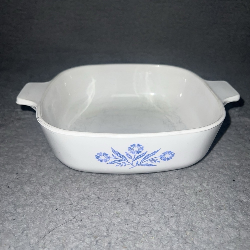 VTG 1958-1959 Corning Pyroceram B-9 Blue‎ CornFlower 8" Casserole Dish no Lid